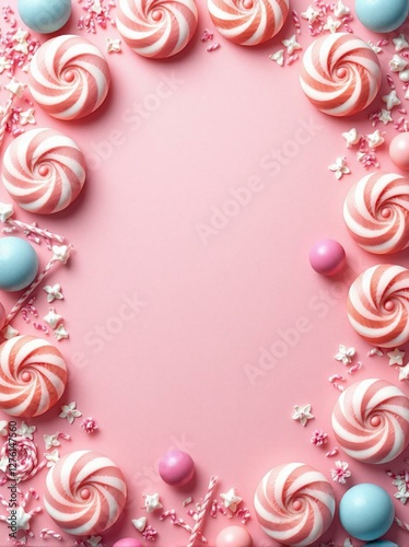 pink and white candy