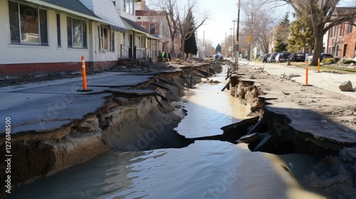 damage broken water main