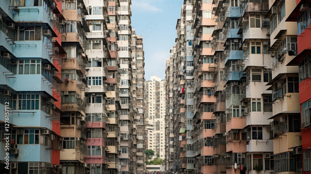 Fototapeta premium skyscrapers housing demand