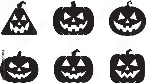 Scary Pumpkin silhouettes