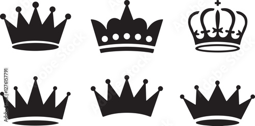 Crown icon silhouettes