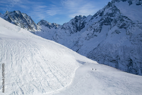 beautiful snow mountains