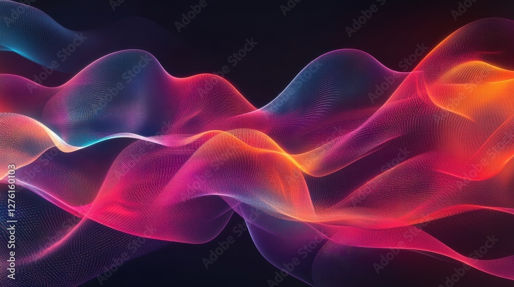 Obraz premium abstract colorful waves background
