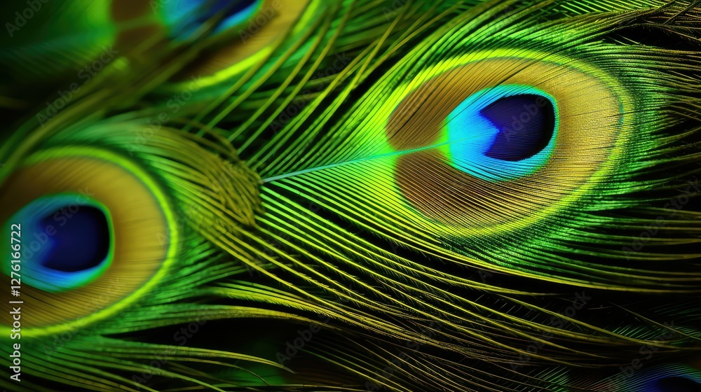Fototapeta premium close green and gold background
