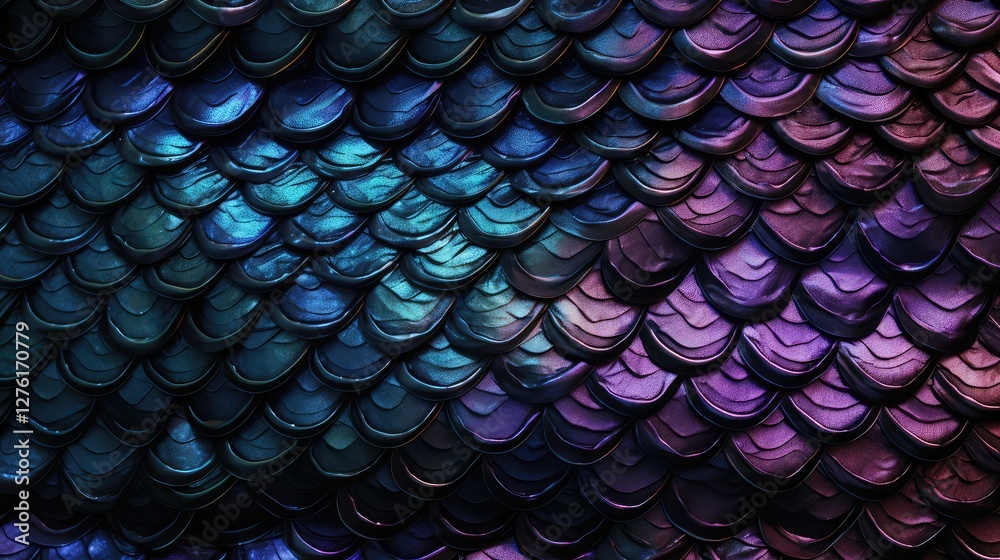 scales mermaid black