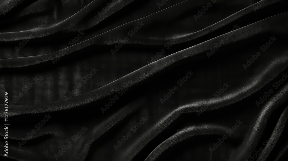 Obraz premium luxurious black velvet texture