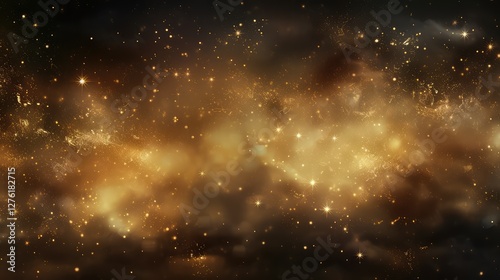 Wallpaper Mural celestial star gold background Torontodigital.ca