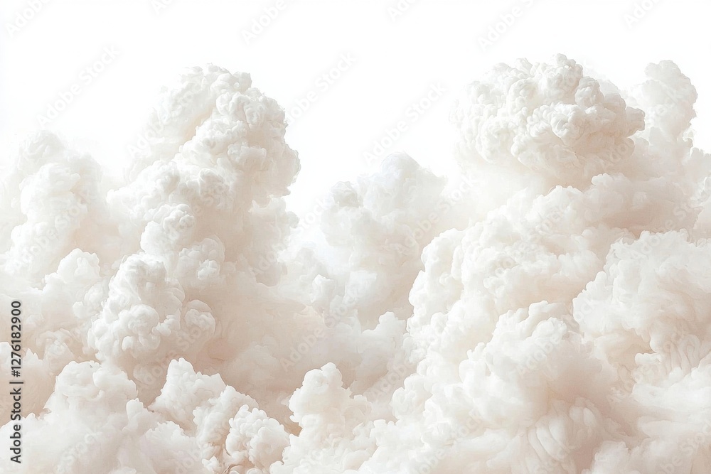 Big cloud isolated on a white background brings a serene and calming atmosphere. Big cloud isolated on a white background brings a serene and calming atmosphere.
