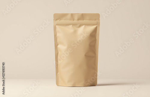 Eco friendly, biodegradable pouch with a resealable zipper