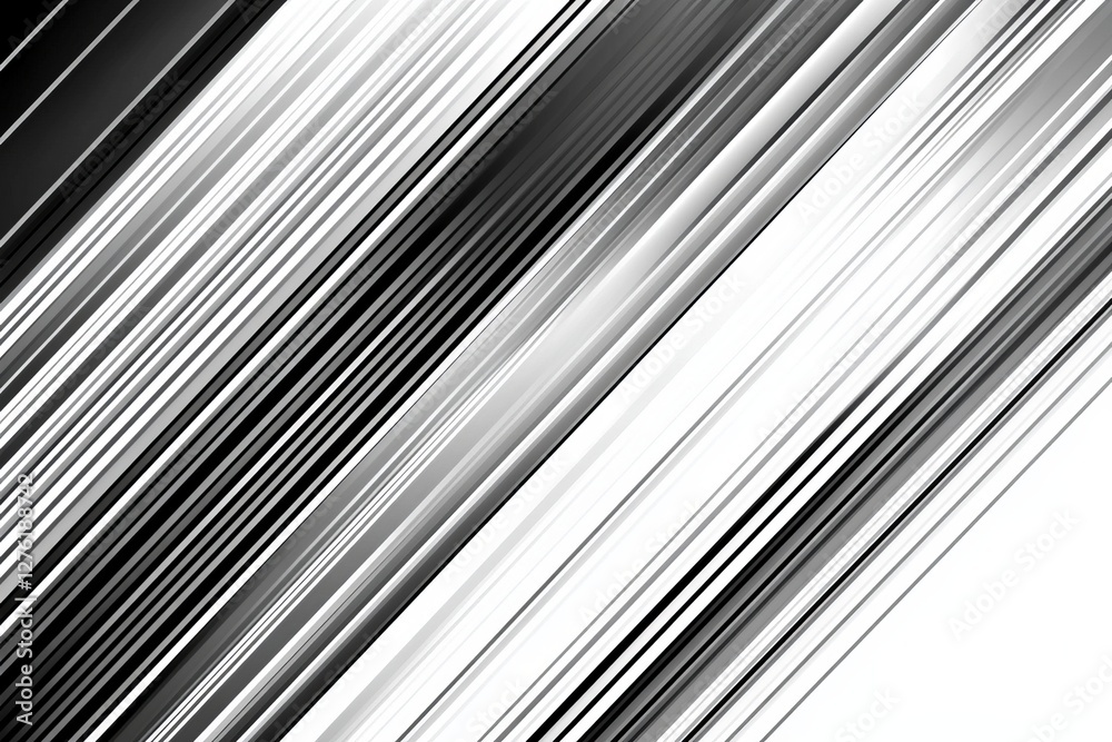 Obraz premium Dark deep black dynamic abstract vector background with diagonal lines, a gradient from light to deep black, and geometric shapes for an abstract design. Vector illustration style