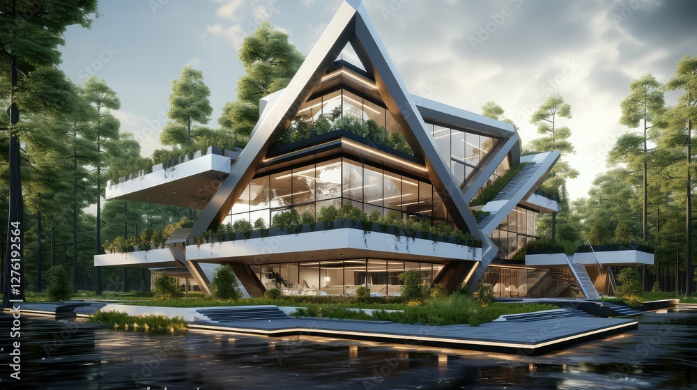 Fototapeta premium design modern architecture office