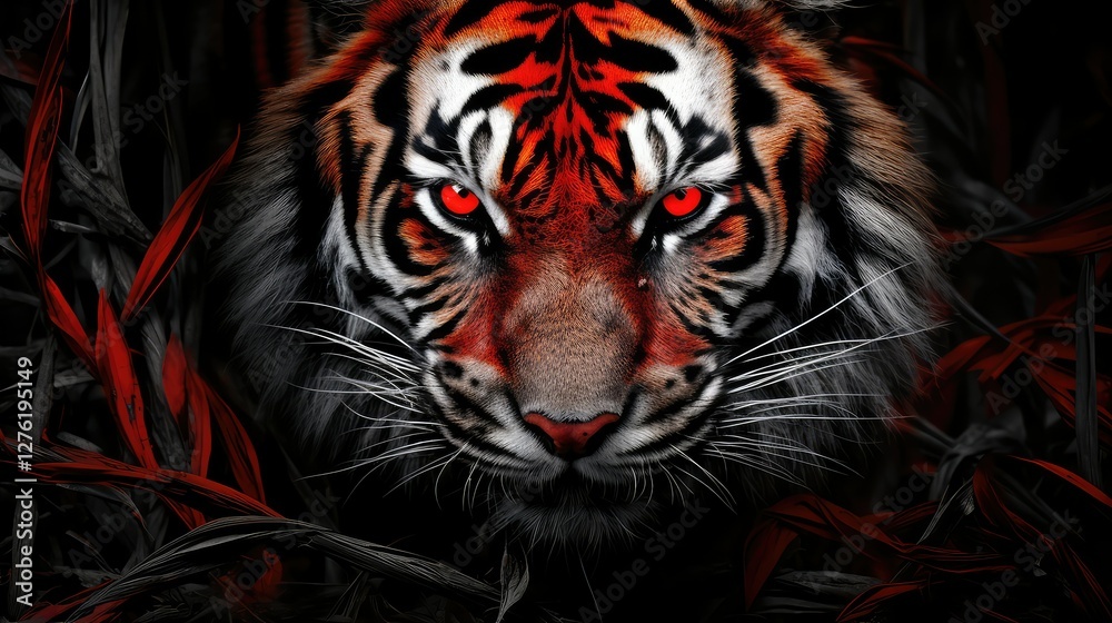 Naklejka premium composition tiger stripes background