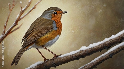robin on a branch