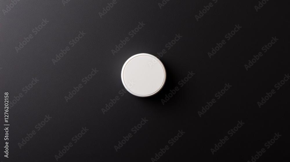 Isolated White Circle Centered on a Dark Textured Background for Minimalist Composition Isolated White Circle Centered on a Dark Textured Background for Minimalist Composition