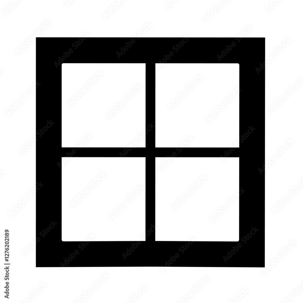 window illustration vector on white background window illustration vector on white background