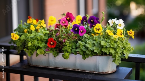 trough spring flower planter