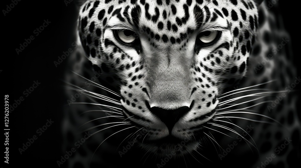 Fototapeta premium design animal print black and white