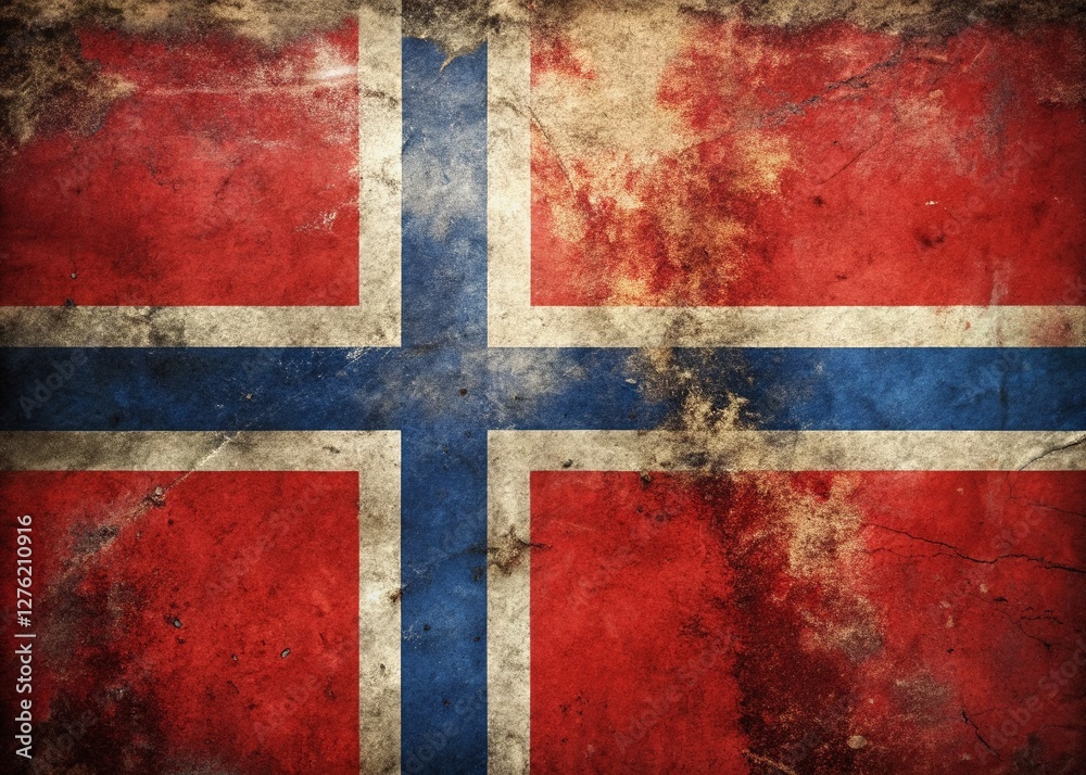 Grunge Norway Flag Background: Patriotism, Texture, Scandinavian, National Pride, Design Grunge Norway Flag Background: Patriotism, Texture, Scandinavian, National Pride, Design