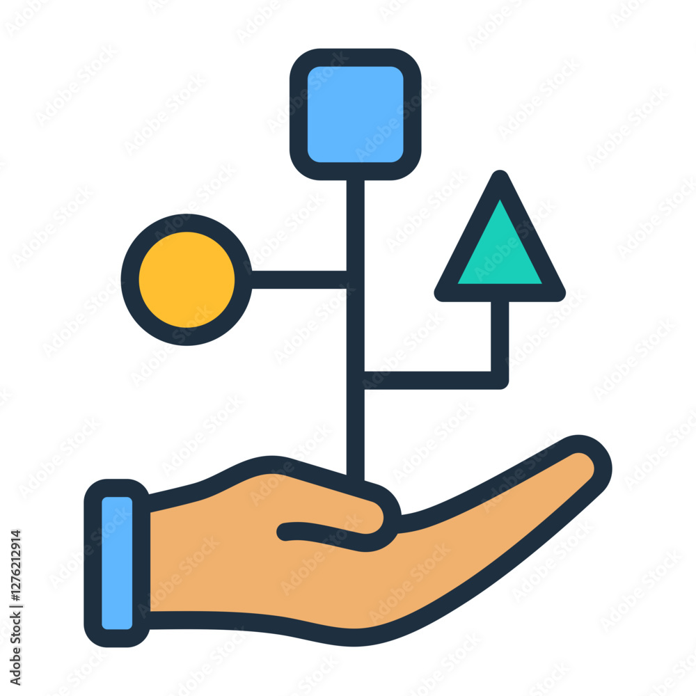 Diversification Strategy Icon Diversification Strategy Icon