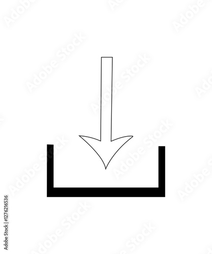 Downloading button icon