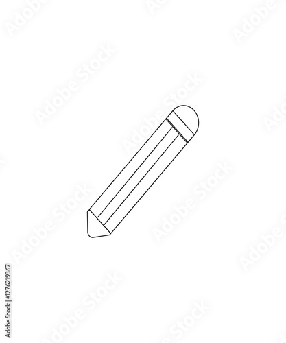 Pencil icon with thin stroke