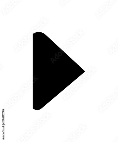 Play button icon filled with black Free Download Play button icon filled with black - GFXLoad
