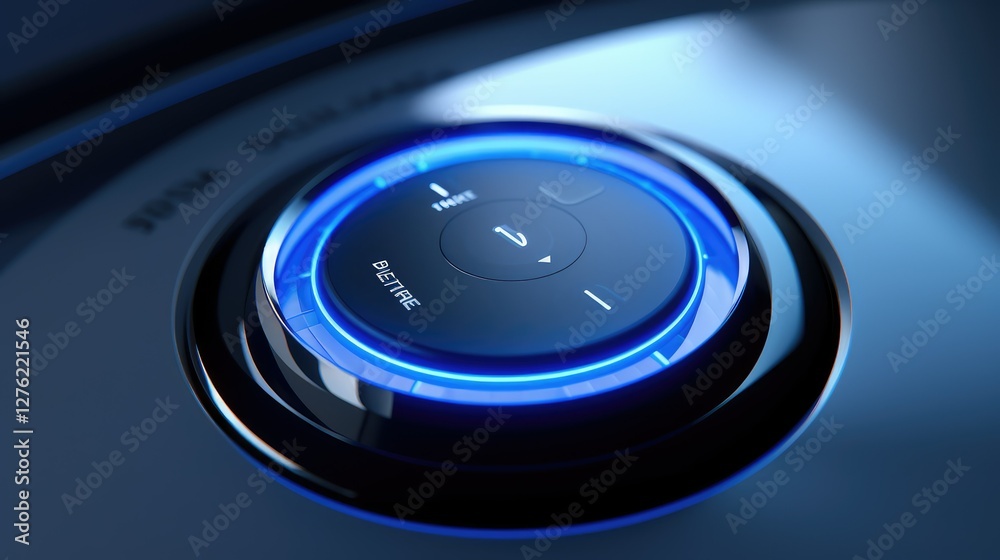 panel blue electric power button panel blue electric power button
