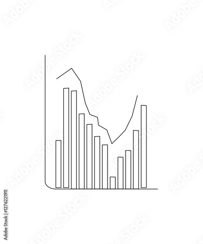 business graph showing growth