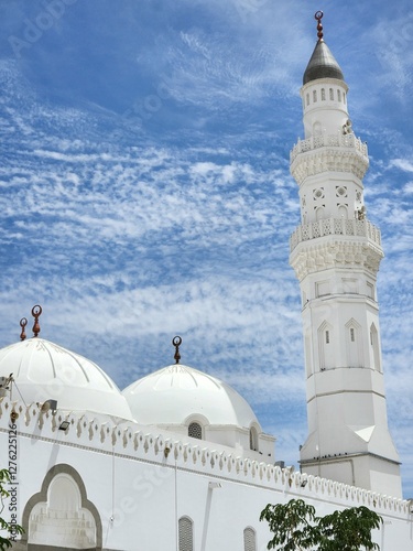A view of Masjid Quba in Medina, Saudi Arabia