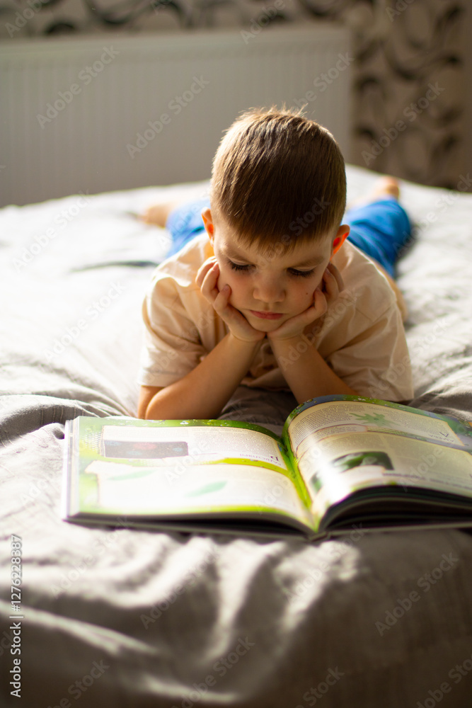 boy reading a book boy reading a book