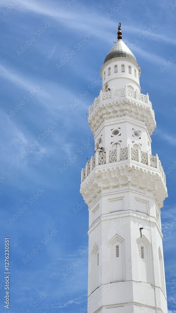 A view of Masjid Quba in Medina, Saudi Arabia A view of Masjid Quba in Medina, Saudi Arabia
