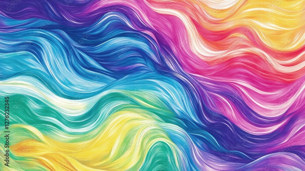 colorful wavy abstract background
