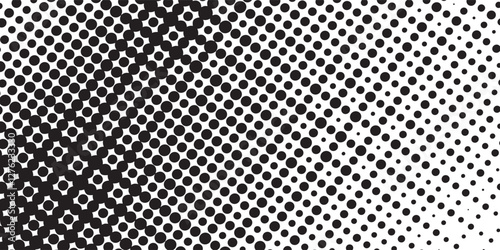 Halftone abstract dotted wave background. Twisted pattern, dot, circle.