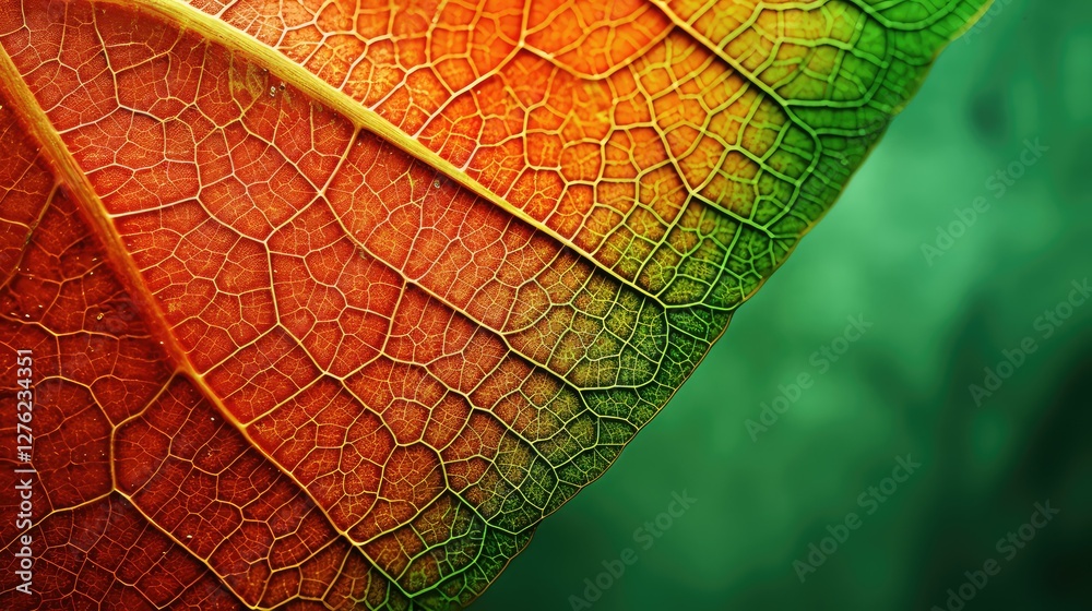 Fototapeta premium vibrant abstract green and orange