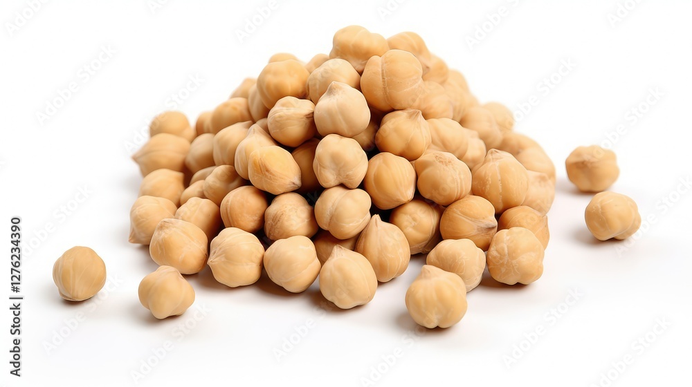 legumes chickpeas on white background legumes chickpeas on white background