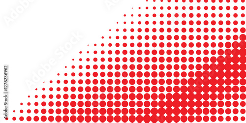 Halftone dot pattern flyer template - vector brochure background graphic design with red vector illustration eps 10