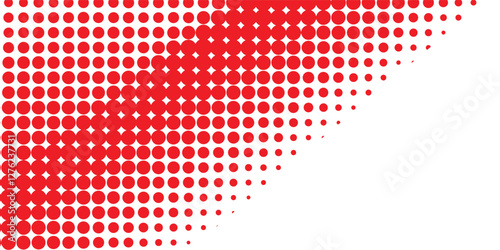 Halftone dot pattern flyer template - vector brochure background graphic design with red vector illustration eps 10