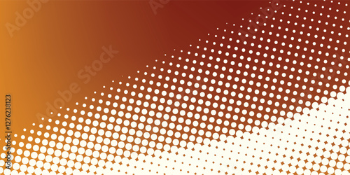 Abstract; bright orange halftone background vector illustration eps10