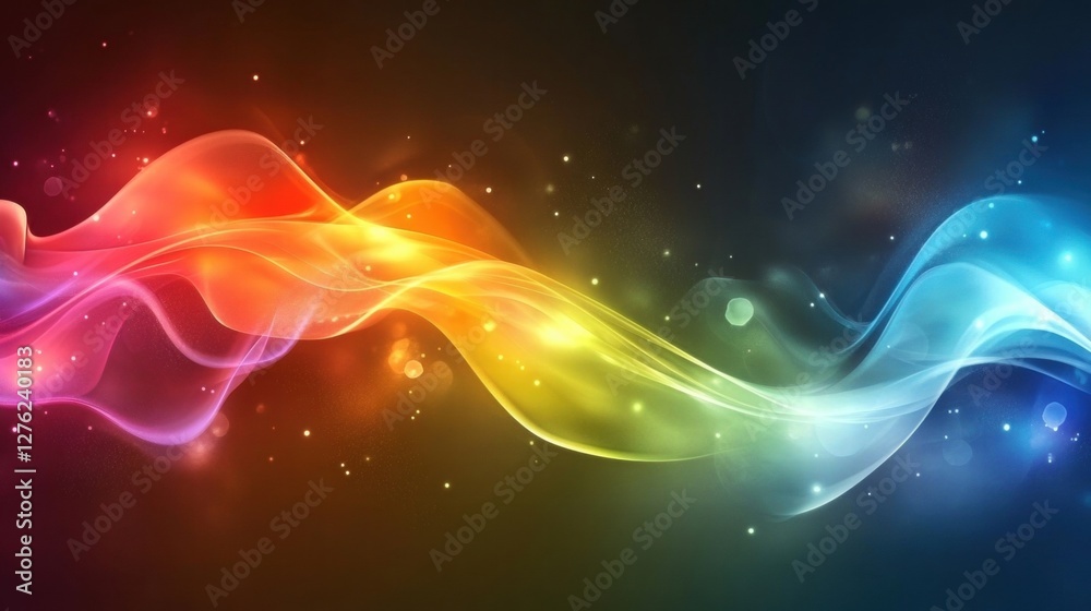 Obraz premium colorful abstract wave background
