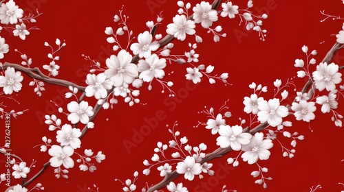 elegant red pattern background