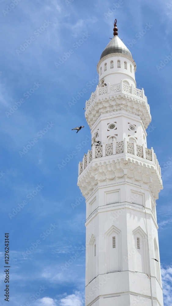 A view of Masjid Quba in Medina, Saudi Arabia A view of Masjid Quba in Medina, Saudi Arabia
