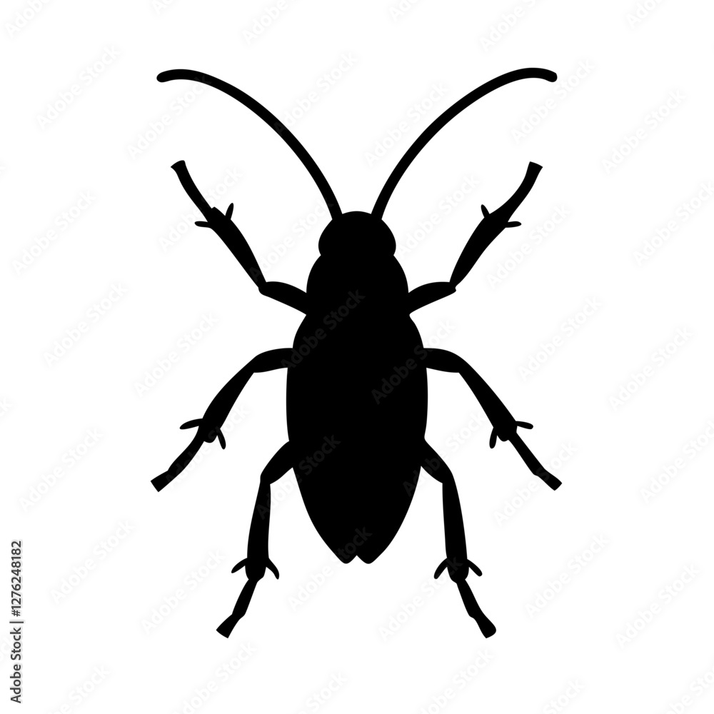 Customizable Cockroach Silhouette Vector Art for Projects Customizable Cockroach Silhouette Vector Art for Projects