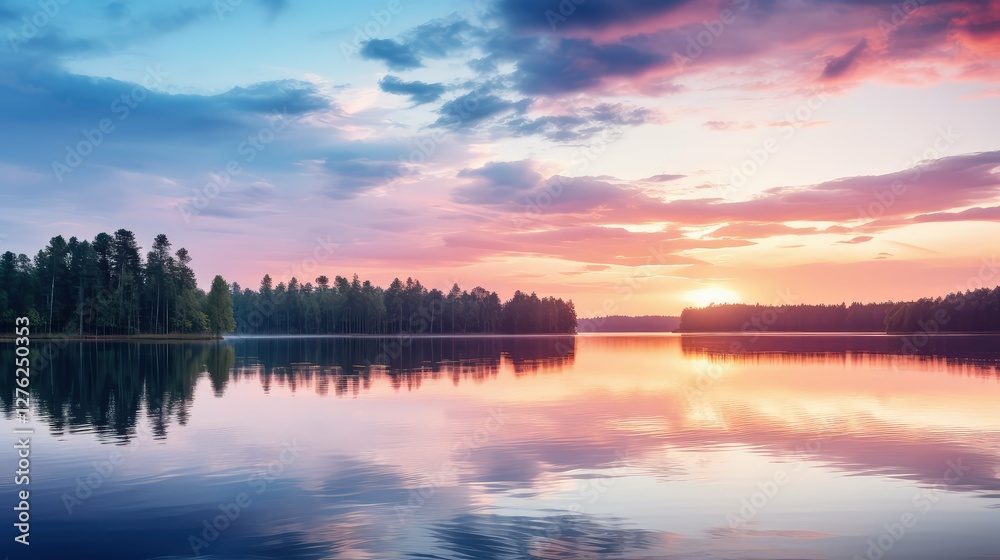 Fototapeta premium pastel water color sky