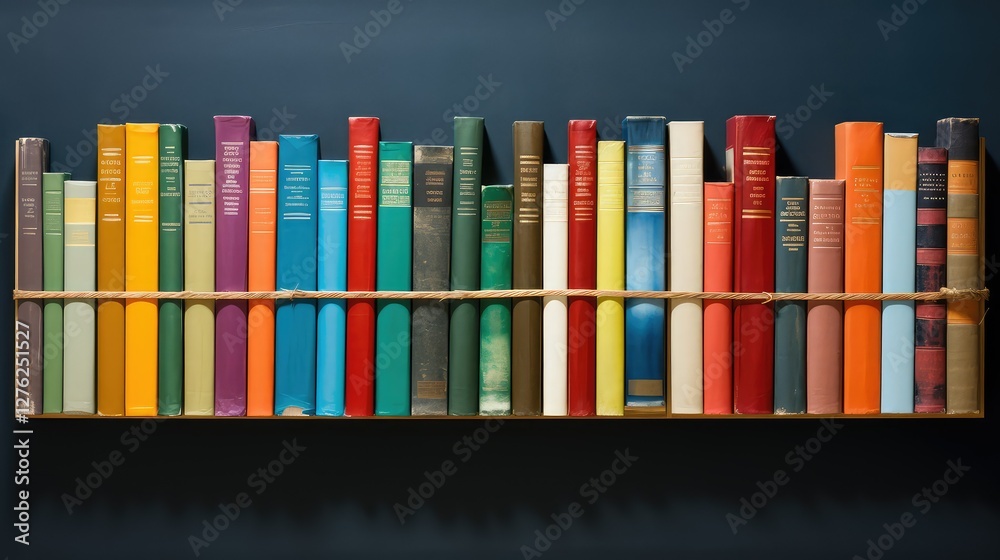 Naklejka premium shelf review book