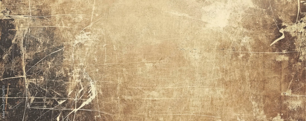 Fototapeta premium Vintage Texture Grunge Background Aged Paper Scrapbook Page Antiqued Surface Distressed Pattern