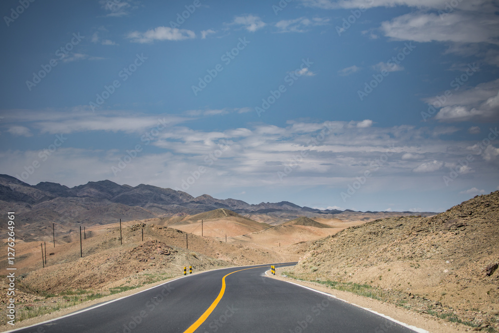 Expressways and national roads in Xinjiang, China Expressways and national roads in Xinjiang, China