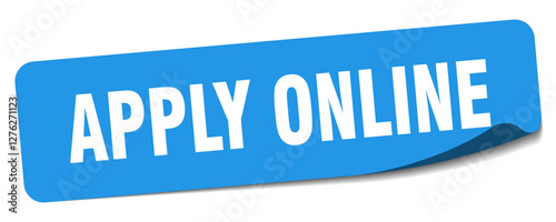 apply online sticker. apply online label