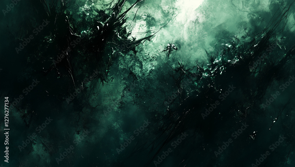 Deep green grunge background with copy space Deep green grunge background with copy space