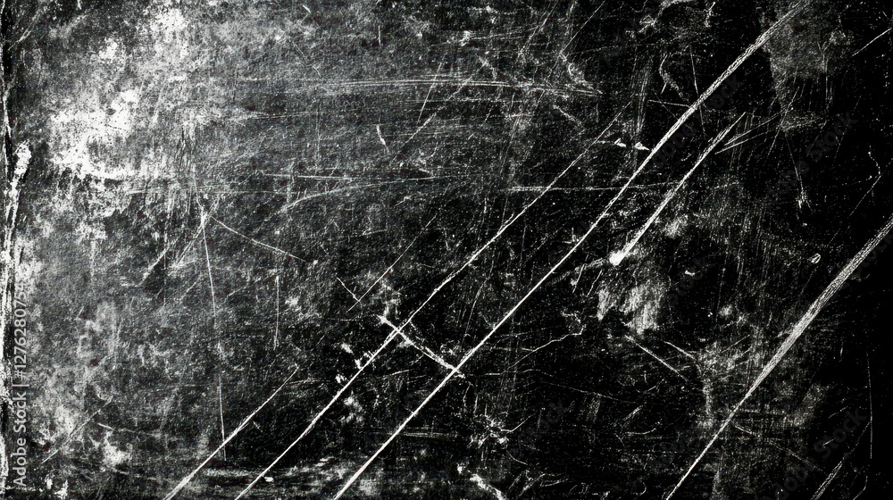 Obraz premium Distressed Monochrome Abstract Overlay With Scratched Surface Detail For Artistic Backgrounds