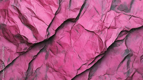 Wallpaper Mural Vibrant pink crumpled paper texture background for creative design projects Torontodigital.ca